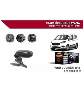Ford Courier Araca Özel Kol Dayama Kolçak 2014+ Sonrası Niken (Siyah)