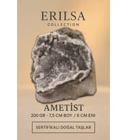 Sertifikalı Ametist Taşı Kütlesi 200 Gr – Ham Doğal Kristal Dekoratif Taş Stresi Azalt ve Huzur Ver