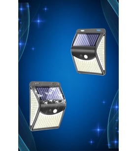 Solar Sensörlü Duvar Lambası Bahçe Lamba 20 Led Işık
