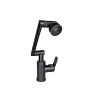 SİYAH - 1080 DERECE DÖNEBİLEN ÇOK FONKSİYONLU MUSLUK BATARYA KTX-3307 (5343)