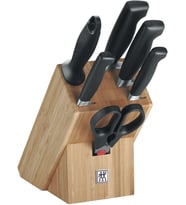 Zwilling Four Star Blok Bıçak Seti, Paslanmaz Çelik, Manyetik Bıçak Bloklu, Gümüş (Çok Renkli)