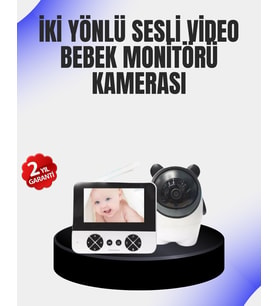 Uzaktan Kontrollü Bebek Kamerası Ninni Zoom Özellikli