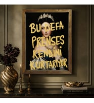 BK Gift Vintage Klasik Sanat Esprili Sözlü Masif Ahşap Çerçeveli Dekoratif Tablo - 2