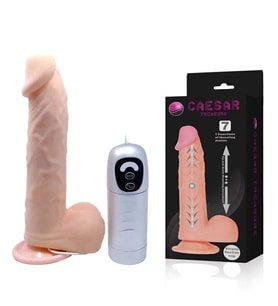 Hızlı Express 20 Cm Kıkırdaklı Yapıda Titreşimli Kalın Vibratör Penis