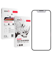 Apple iPhone 14 Plus Uyumlu Zore Rika Premium Temperli Cam Ekran Koruyucu (Siyah)