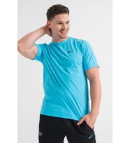 Nike Dri Fit UV Hyverse Versatile Fitness Training Tshirt Erkek Tişört Mavi