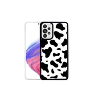 Samsung Galaxy A33 5G Uyumlu Kılıf Zore M-Fit Desenli Kapak (Siyah-Bej)