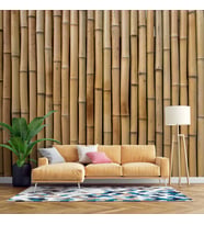 3 Boyutlu Bambu Temalı Duvar Kağıdı