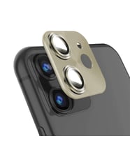 Binano iPhone 11 Pro/11 Pro Max 360 Metal Kamera Koruyucu Retro Gold