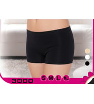 Siyah Kadın Kısa Boxer Şort Külot Günlük İç Giyim S-XL 3000