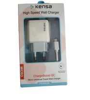KENSA 3.0A 15W MİCRO ŞARJ BAŞLIĞI HIZLI ŞARJ QUİCK ŞARJ ÖZELLİKLİ ŞARJ ALETİ ADAPTÖRÜ + KABLO SETİ ORJİNAL 15 WATT BEYAZ