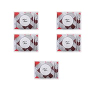 Amerikan Servis Kağıdı Afiyet Olsun Baskılı Beyaz Masa Örtüsü - 29 x 40 Cm. - 100 Adetlik 5 Paket