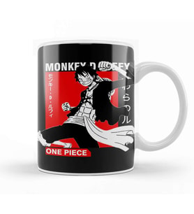 One Piece Mugiwara No Luffy Kupa Bardak Porselen