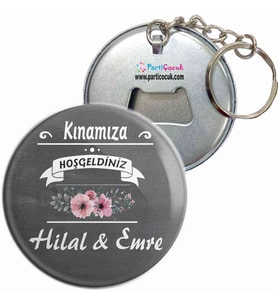 Kına Nişan Düğün Nikah Anahtarlık Açacak 24 Adet