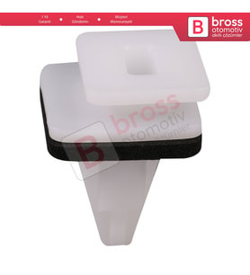 Honda için 10 Adet Plastik Klips 91513 S7S 003