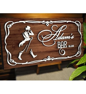 BK Gift Kişiye Özel Kabartma Tasarım Ahşap Bar Tabelası, Home Bar Tabela, Rustik Ev Dekorasyonu, Duvar Dekoru-17