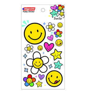 Bigpoint Sticker Gülen Yüzler x 15 Adet