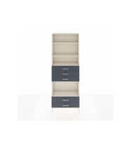Arges Dolap 4 Raflı 5 Çekmeceli 88x30x243 Aytaşı-Antrasit