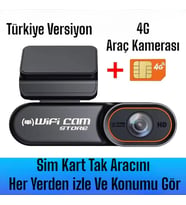 Sim Kart Destekli Araç Kamerası GPS Ve Konum Özelliği