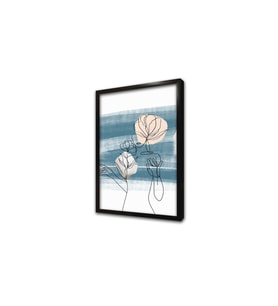 Line Art Kadın III Çerçeveli Mdf Tablo