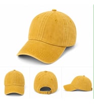 Unisex Yıkamalı Baseball Şapka Vintage Görünümlü