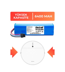 Dreame Vacuum Mop F9 Uyumlu Batarya (YÜKSEK KAPASİTE) 6400mah Pil Robot Süpürge Batarya Değişimi