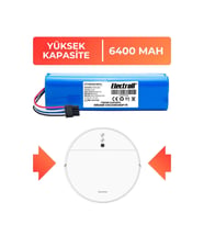 Dreame Vacuum Mop F9 Uyumlu Batarya (YÜKSEK KAPASİTE) 6400mah Pil Robot Süpürge Batarya Değişimi