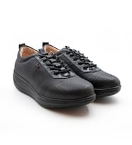 DR.COMFORT ORTOPEDİK KADIN ROCKER BOTTOM TABAN SİYAH AYAKKABI