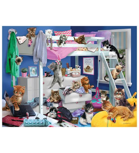Prime 3D Giordano Yatak Odası Kedileri Puzzle 300 Parça 12236