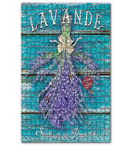 Cakapuzzle Lavanta Çiçeği Afişi Görseli Puzzle Yapboz MDF (Ahşap) (120 Parça)
