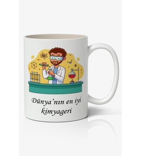 Dünyanın En İyi Kimyageri - Öğretmenler Günü Temalı Baskılı Kupa Bardak Baskılı Kahve Kupa Bardak