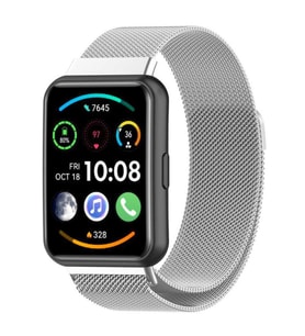 Huawei Watch Fit 2 Kordon Milano Loop Metal Kordon (Gümüş)