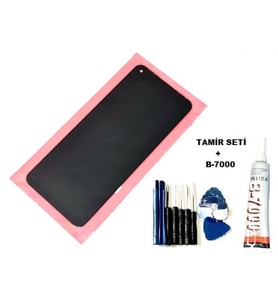 Tkgz Infinix HOT 9 PLAY Uyumlu Lcd Ekran Dokunmatik + B-7000 + Tamir Seti