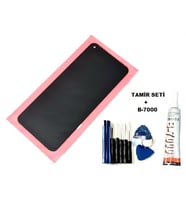 Tkgz Infinix HOT 9 PLAY Uyumlu Lcd Ekran Dokunmatik + B-7000 + Tamir Seti
