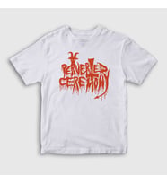 Presmono Unisex Çocuk Beyaz Logo Perverted Ceremony T-Shirt 428242tt