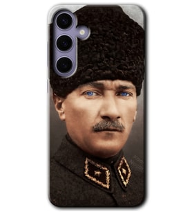 Galaxy S24 Plus Kılıf HD Desen Baskılı Kılıf - Başkomutan Atatürk