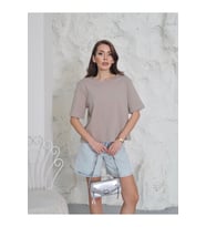 Kadın Vatkalı T-Shirt – Pamuk İnterlok Kumaş