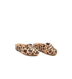 Pierre Cardin PC-55371 Z Bej Leopar Kadın Terlik