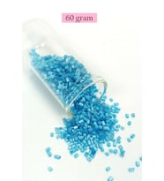 Kesme Cam Boncuk 2mm - 60 Gram - Mat Mavi - BNC386