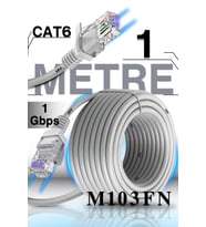 M103FN 1 Metre Internet Kablosu/UTP-Gigabit Destekli-CAT6- iç Mekan Uyumlu/1 Metre ethernet Kablosu
