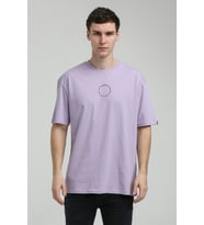 Bisiklet Yaka Lila Slim Fit Tişört 23SSM20333