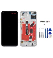 Tkgz P40 Lite Uyumlu Lcd Ekran Dokunmatik -A- KaLite ÇITALI GÜMÜŞ + TAMİR SETİ