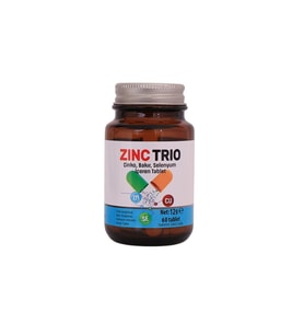 Zinctrio Çinko, Bakır, Selenyum İçeren 60 Tablet