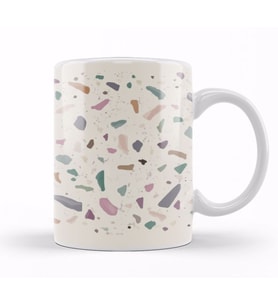 Terrazzo Texture Tasse Kupa Bardak Porselen