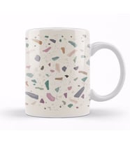 Terrazzo Texture Tasse Kupa Bardak Porselen