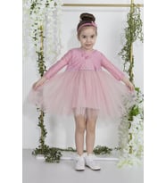 Minimony 1-5 Yaş Bolerolu Kız Bebek Çocuk Bayramlık Mezuniyet Balo Abiye Gelinlik Elbisesi 2016