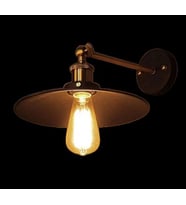 MYLİGHTS  RETRO MAFSALI APLİK  RUSTİK APLİK (Siyah)