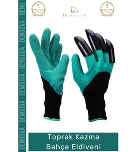 Özel Üretim Pençeli Pratik Toprak Kazma Bahçe Eldiveni