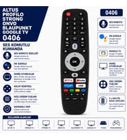 Altus Profilo Strong Onvo Blaupunkt Google TV Kumandası