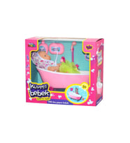 Pilli Küvette Duş Yapan Bebek (Pembe)